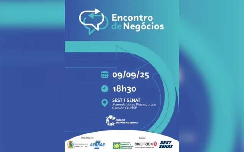 Encontro de Negócios em Osvaldo Cruz terá foco em Inteligência Artificial