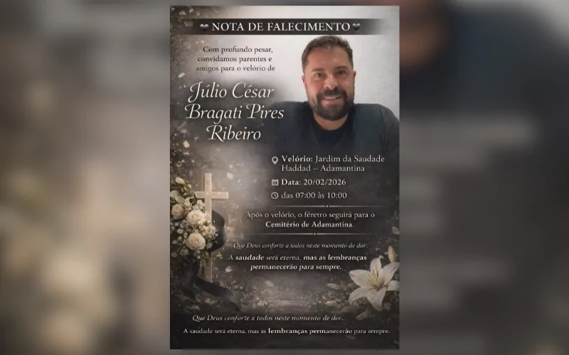 OSVALDO CRUZ SE DESPEDE DE JÚLIO CESAR BRAGATI PIRES RIBEIRO